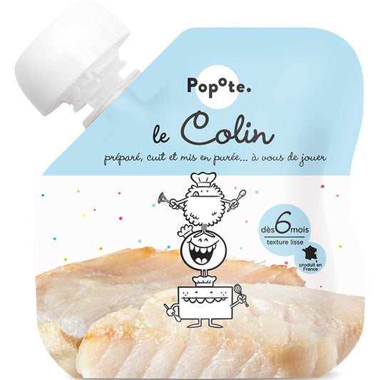 Popote -- Gourde purée colin bio - 60 g