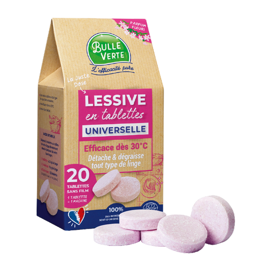 Bulle Verte -- Lessive universelle en tablette - 20 tablettes