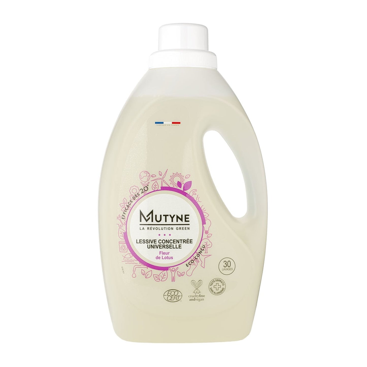 Mutyne -- Lessive ecocert fleur de lotus - 1,5 L