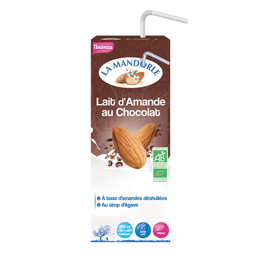 La Mandorle -- DDM 22.10.2024 Lait amande/chocolat liquide bio - 20 cl